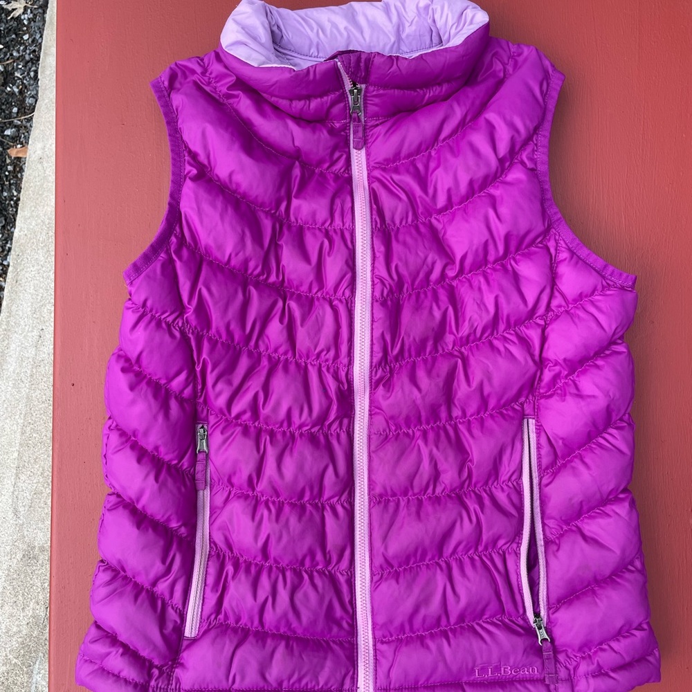 Girls purple Winter puffer vest